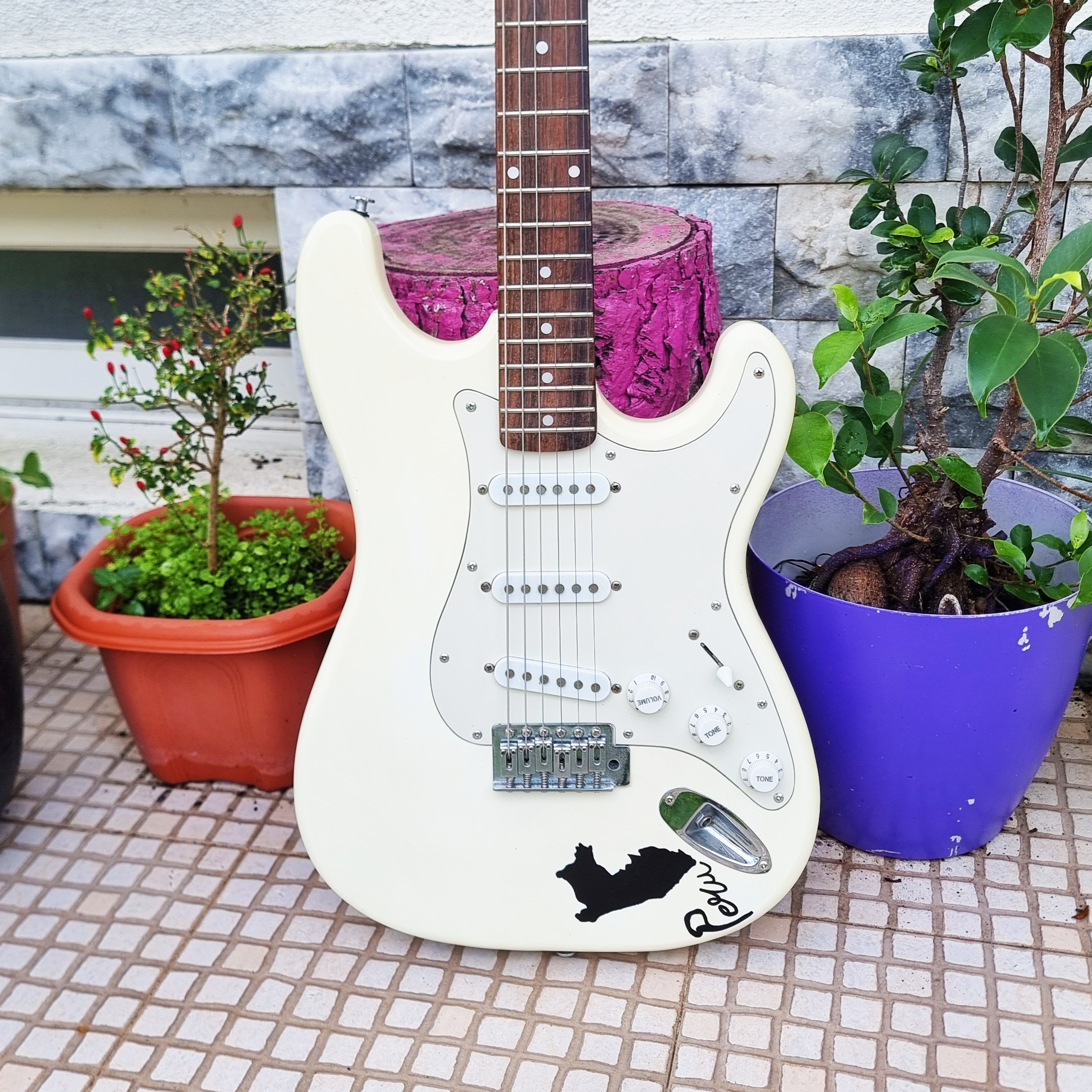 Guitarra Harley Benton ST-20 WH