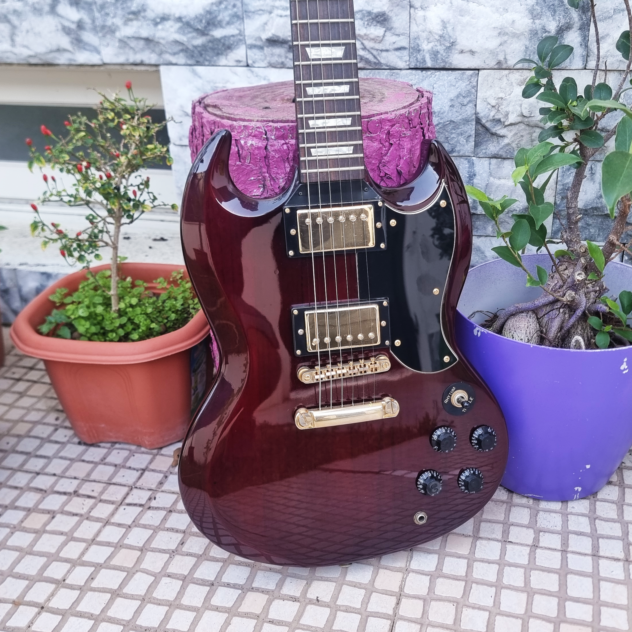 Guitarra Vintage VS6 SG Red